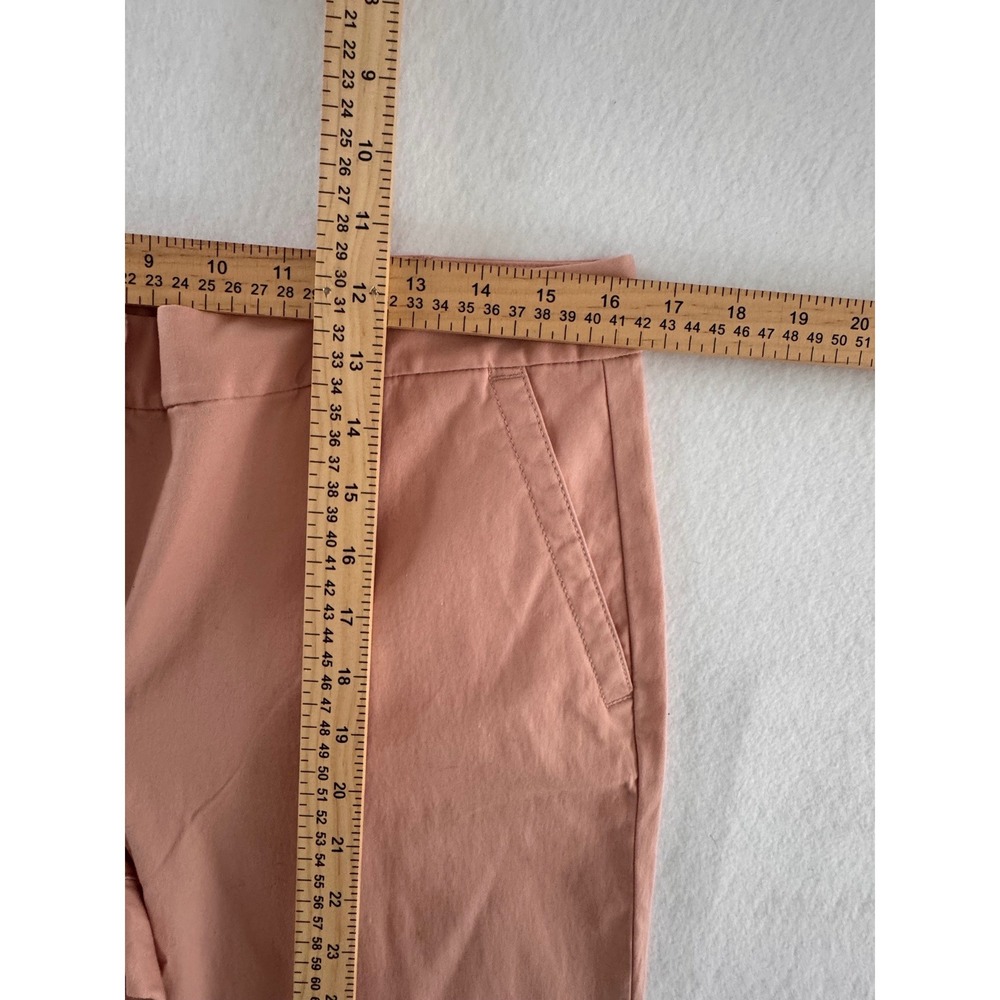 Talbots Womens Salmon Pink Cuffed Ankle Chino Pants Size 8 NWT 41135955 - Picture 5 of 8